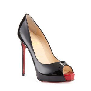 Christian Louboutin Very Prive Patent Red Sole-NIB